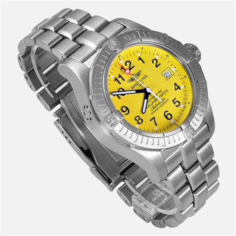 breitling avenger yellow face